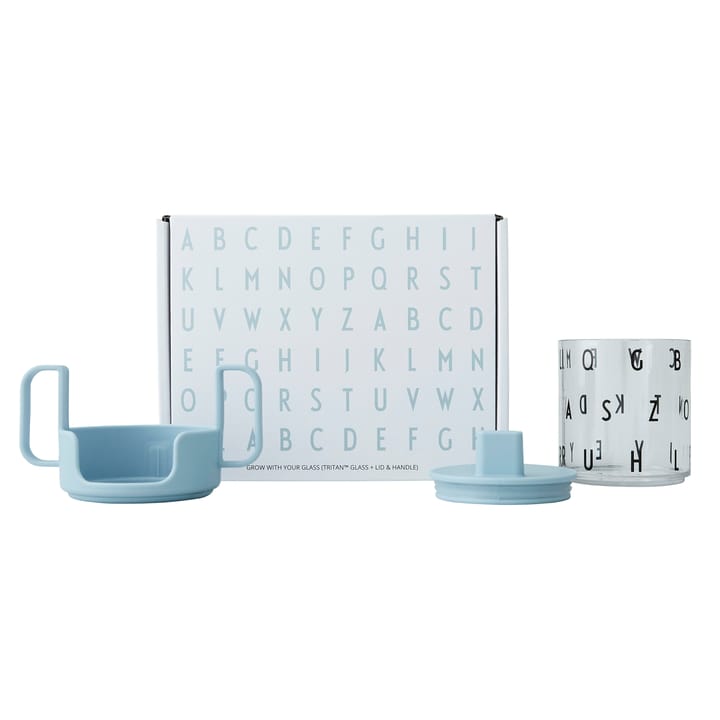 Grow with your cup Tasse, Hellblau Design Letters