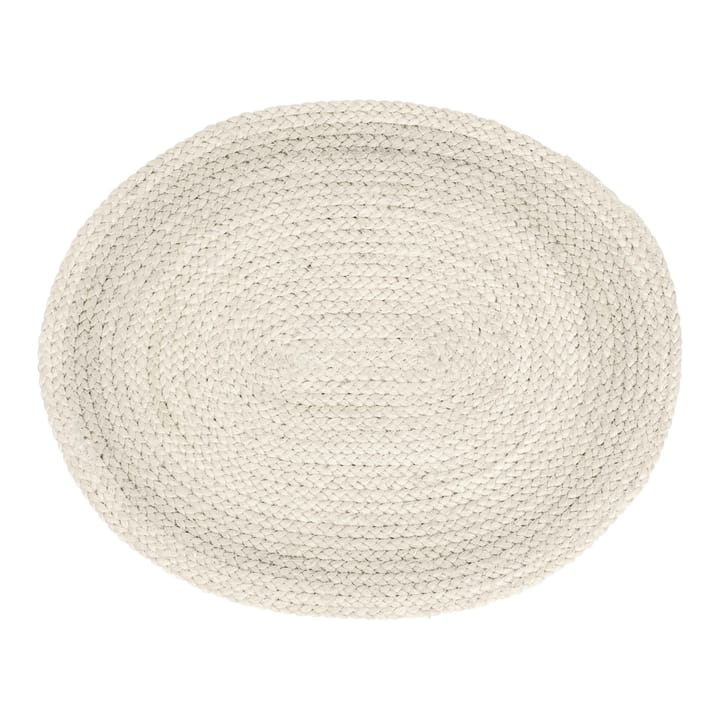 Braided Platzdecke oval, Ivory Dixie