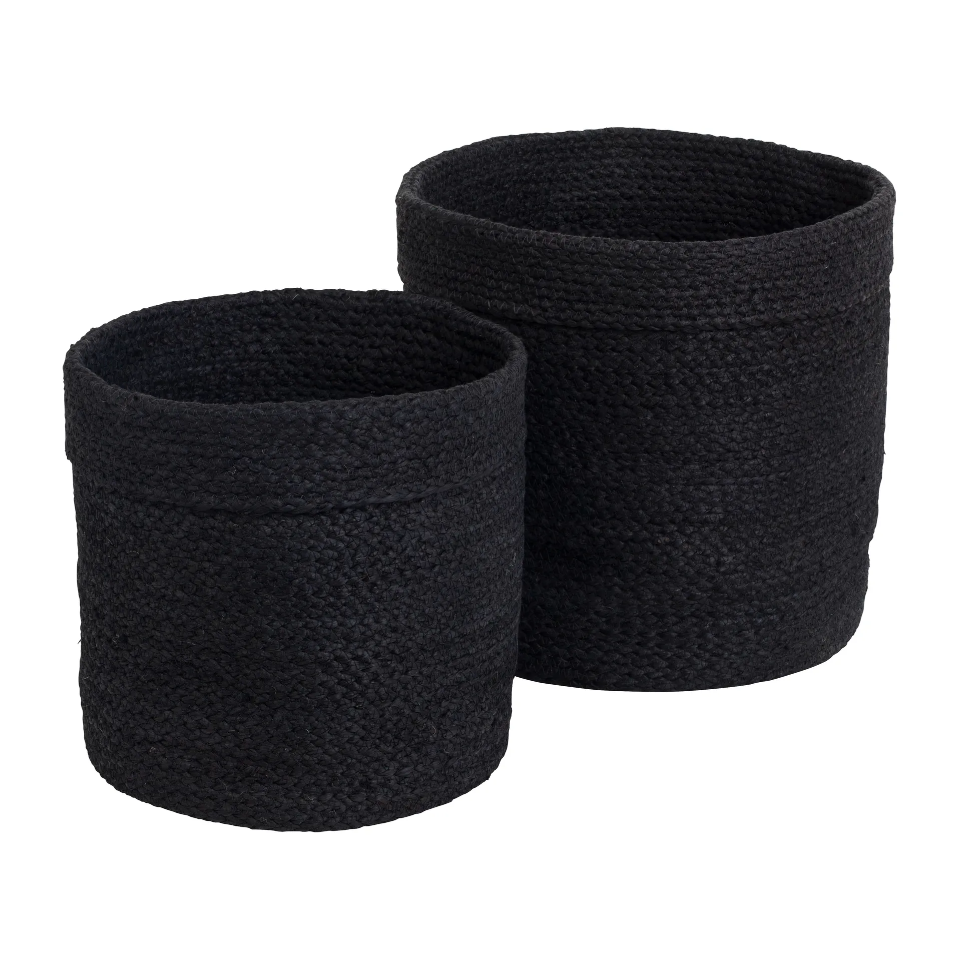 Elin Aufbewahrungskorb 2er-Pack, Schwarz Dixie