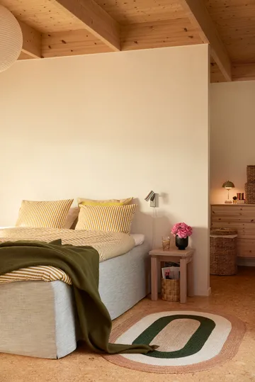 Elin striped ovaler Juteteppich 92x150cm - Green - Dixie