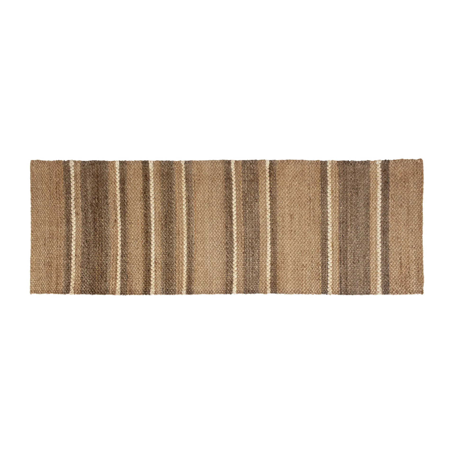 Fanny striped Juteteppich, Natur, 80 x 250cm Dixie