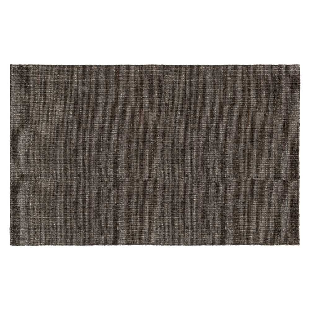 Dixie Juteteppich Filip 290x190 cm Schwarz gesprenkelt