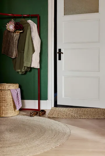 Lily Pouf mit Deckel Ø41x43 cm - Natural - Dixie