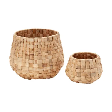 Lily Übertopf Panama 2-teilig - Natural - Dixie