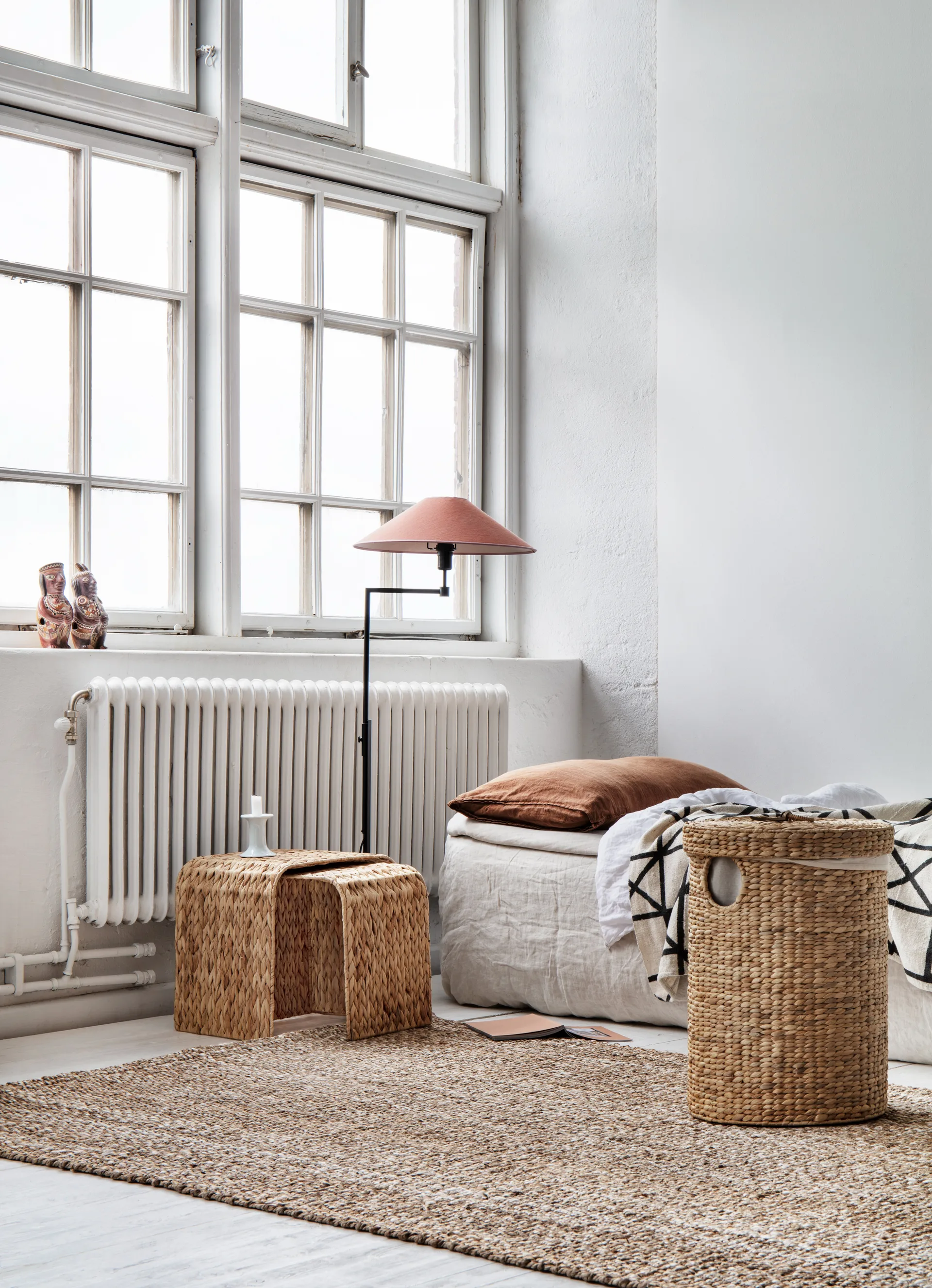 Lily Wäschekorb rund 2-teilig, Natural Dixie