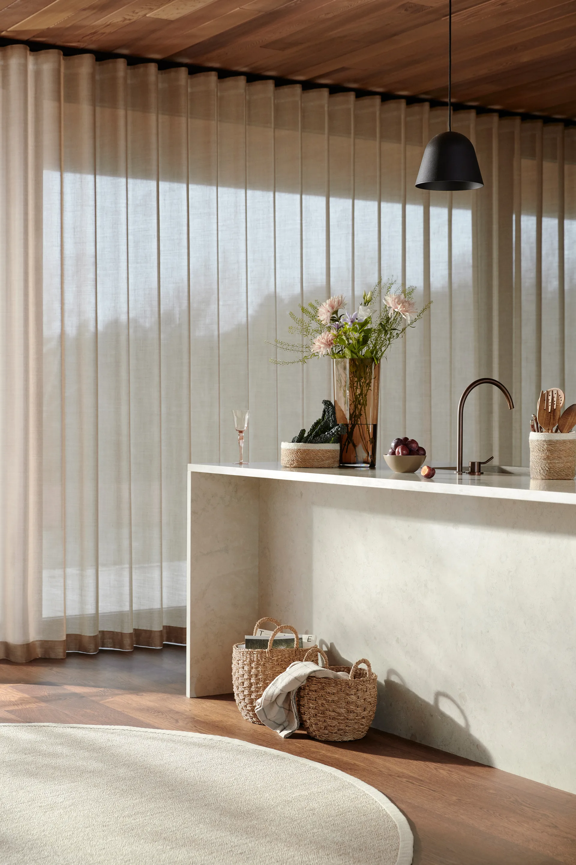 Sisal Teppich rund marble, Ø150cm Dixie