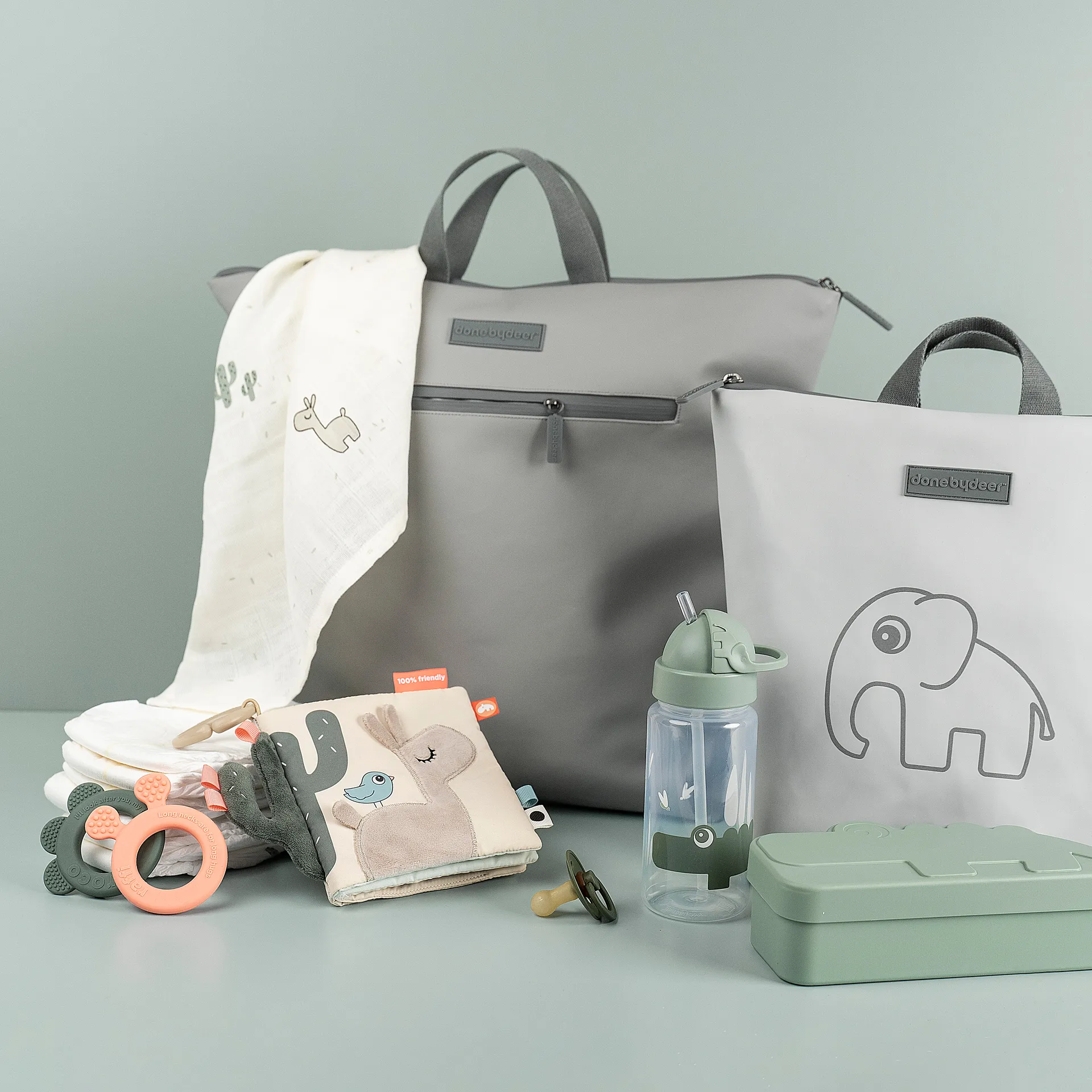 Croco Kiddish Brotdose, Green Done by deer