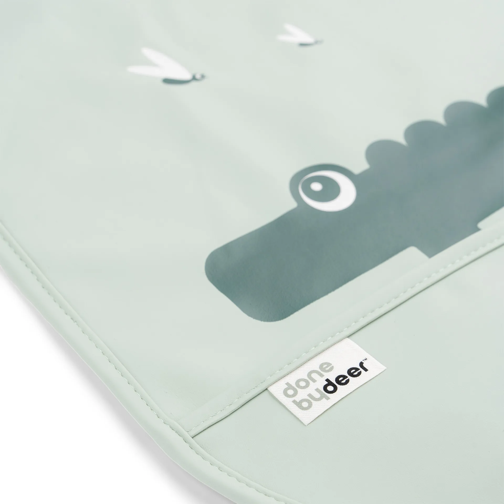 Croco Lätzchen mit Klettverschluss 2er-Pack, Green Done by deer