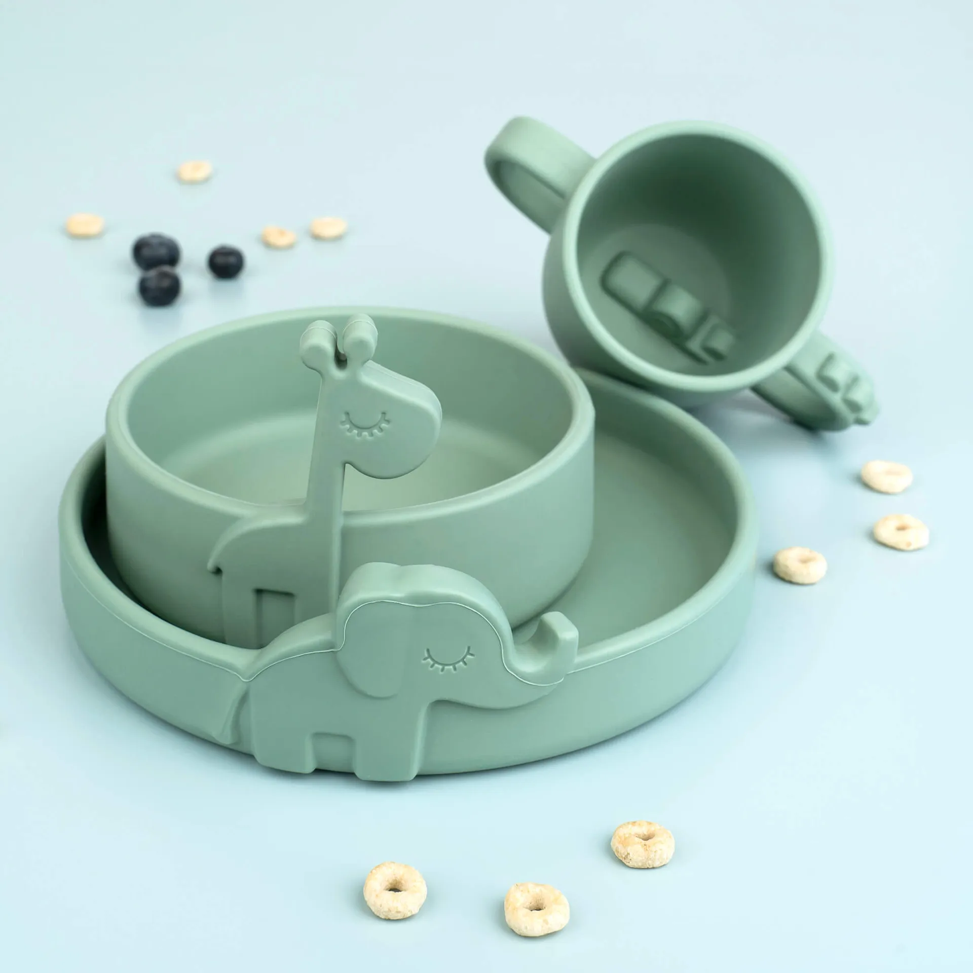 Croco Peekaboo Trinklernbecher 17 cl, Green Done by deer