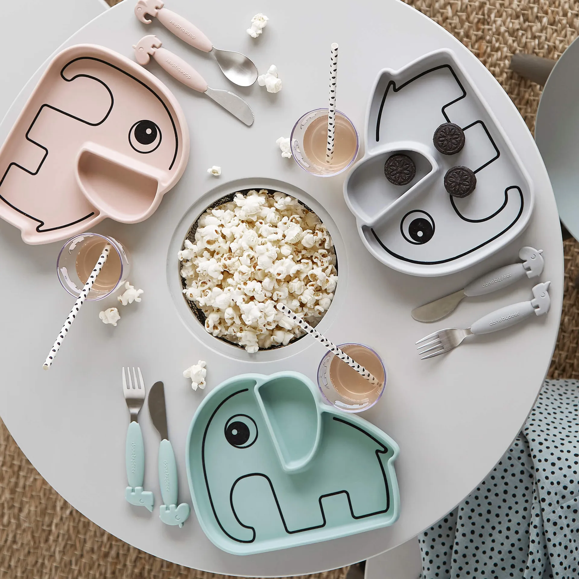 Elphee Stick&Stay Kinderteller 17x20 cm, Powder Done by deer