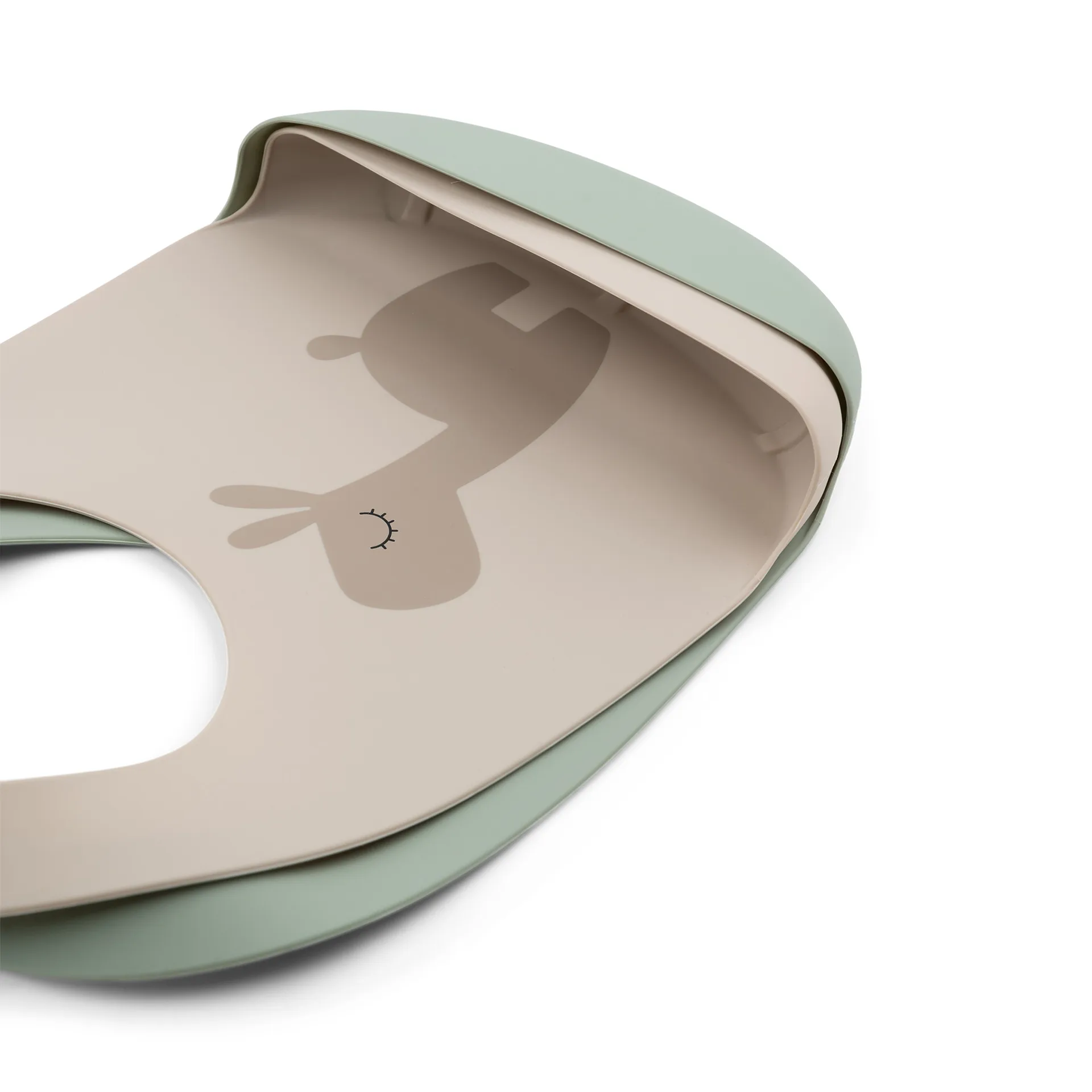 Lalee Lätzchen 2er-Pack, Sand-green Done by deer