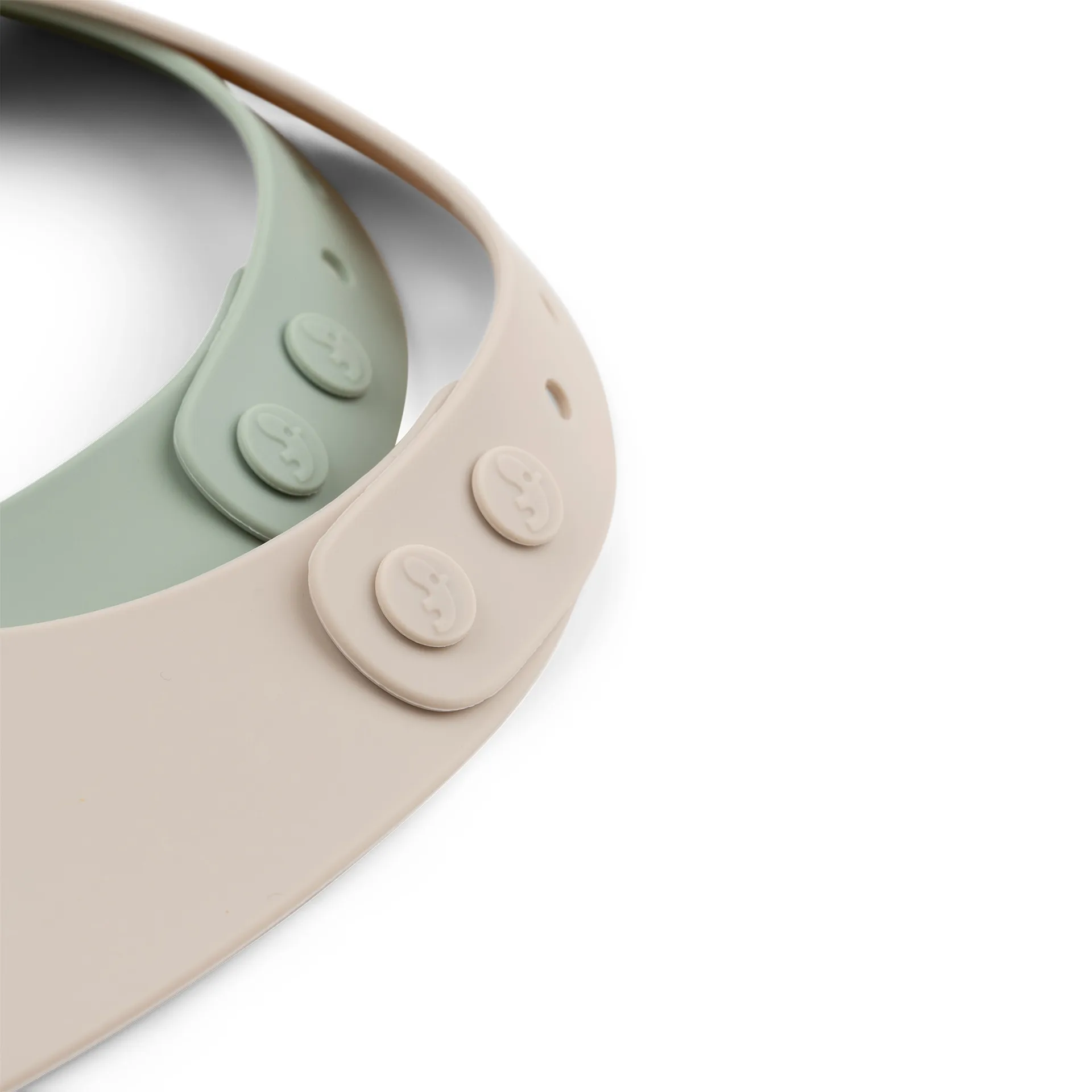 Lalee Lätzchen 2er-Pack, Sand-green Done by deer