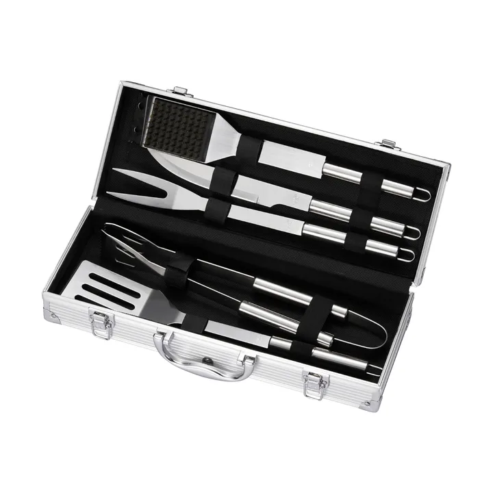 BBQ-Grillset - Edelstahl, 5-teilig, Geschenkbox - Dorre