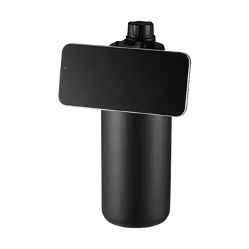 Flory Wasserflasche doppelwandig Mobilmagnet 0,9 L - Schwarz-grau - Dorre