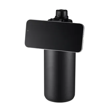 Flory Wasserflasche doppelwandig Mobilmagnet 0,9 L - Schwarz-lila - Dorre