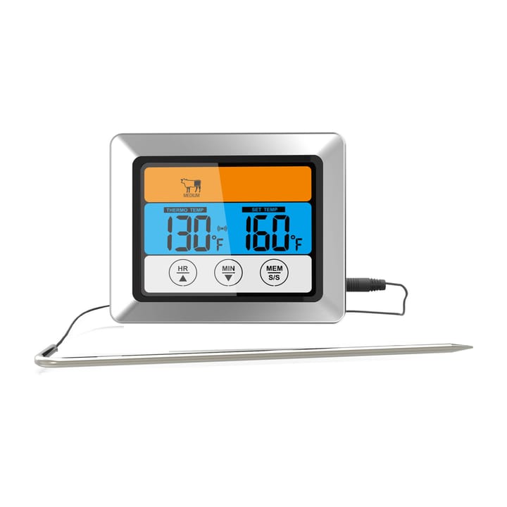 Grad Steakthermometer digital mit Kabel, Silver Dorre