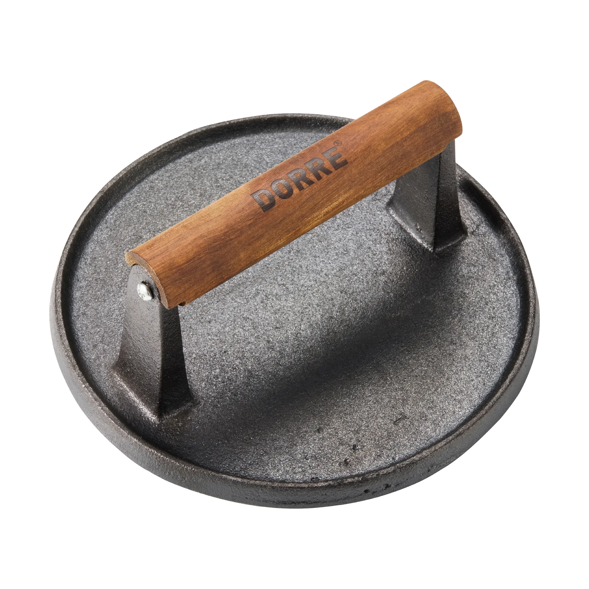 Hally Hamburgerpresse Ø17,7 cm, Gusseisen-Akazie Dorre