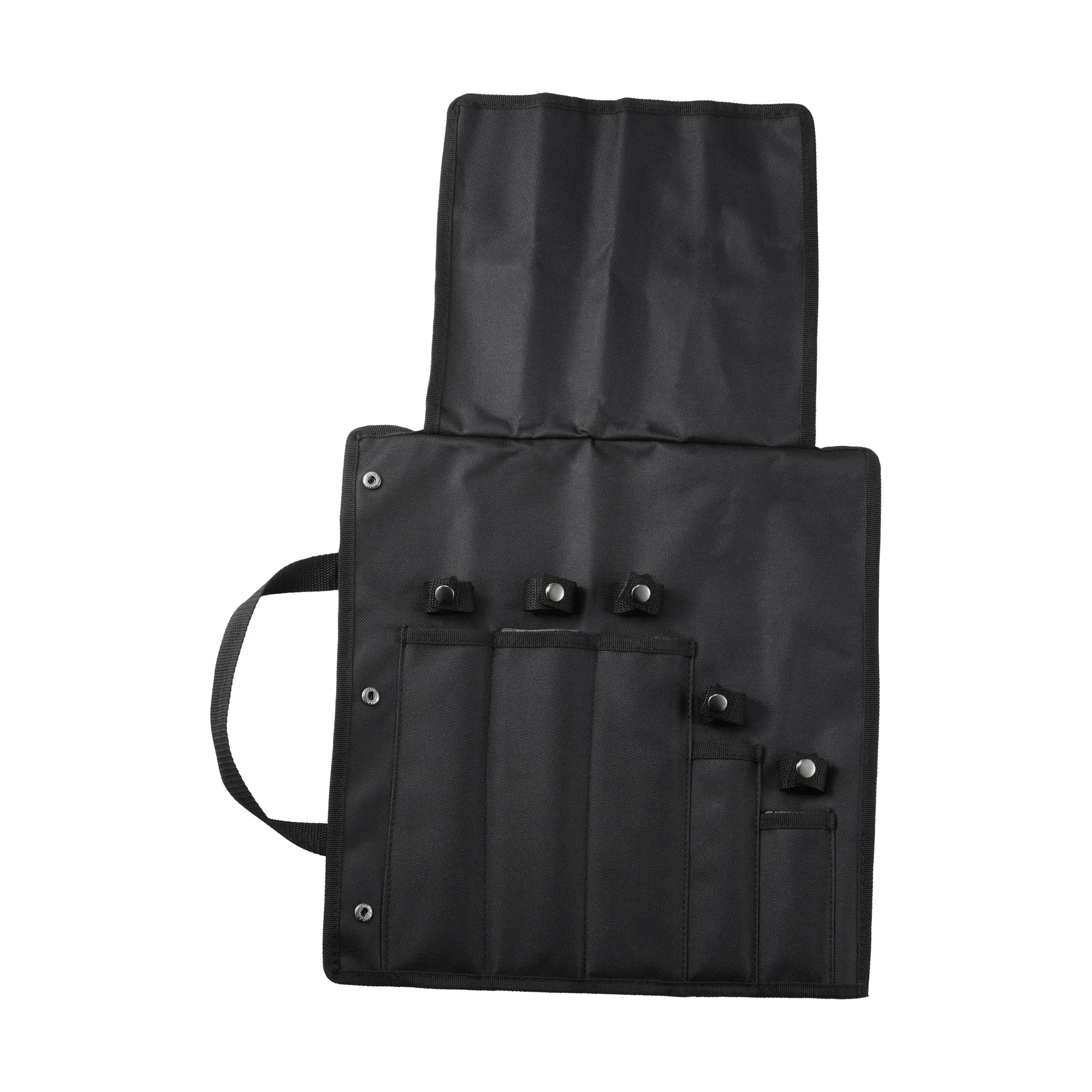 Kadi Messertasche, Schwarzes Nylon, 5 Messerfächer Dorre