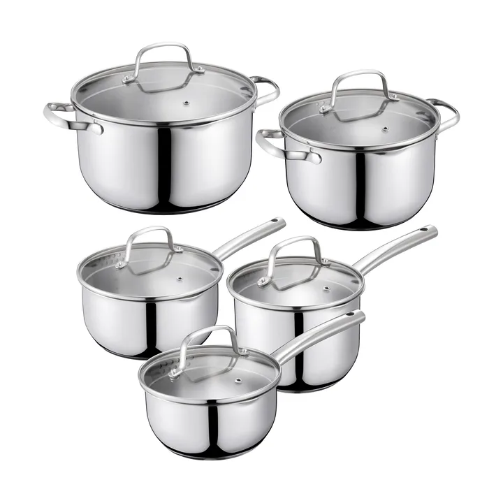 Kerri Topf-Set - Edelstahl, 10 Teile - Dorre
