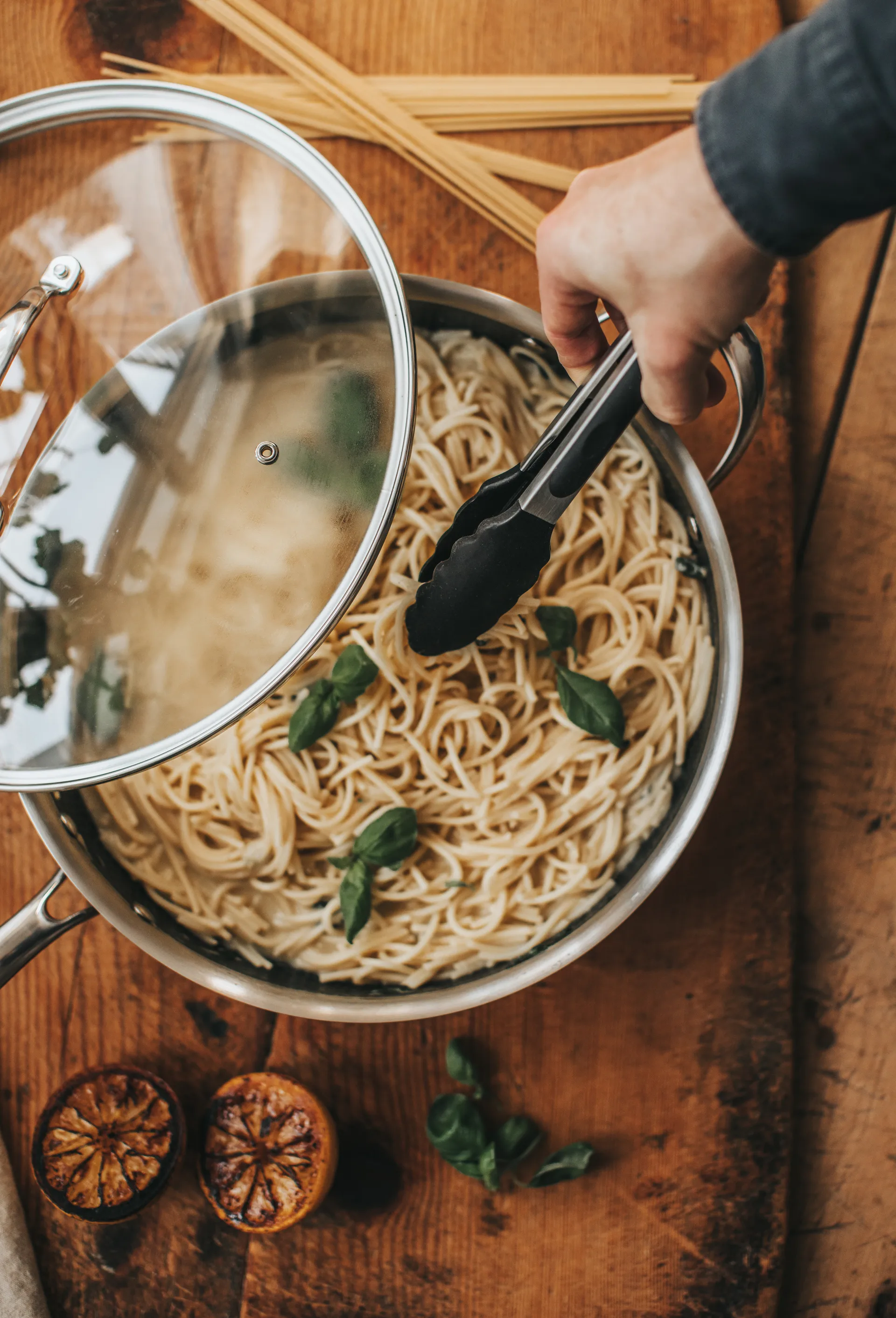 Kiah Küchenstange schwarzer Silikonschutz, Edelstahl Dorre
