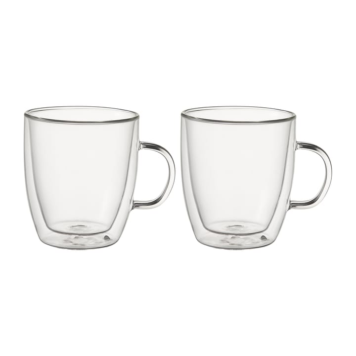 Kirk Kaffeetasse doppelwandig 24cl 2er Pack, Glas Dorre