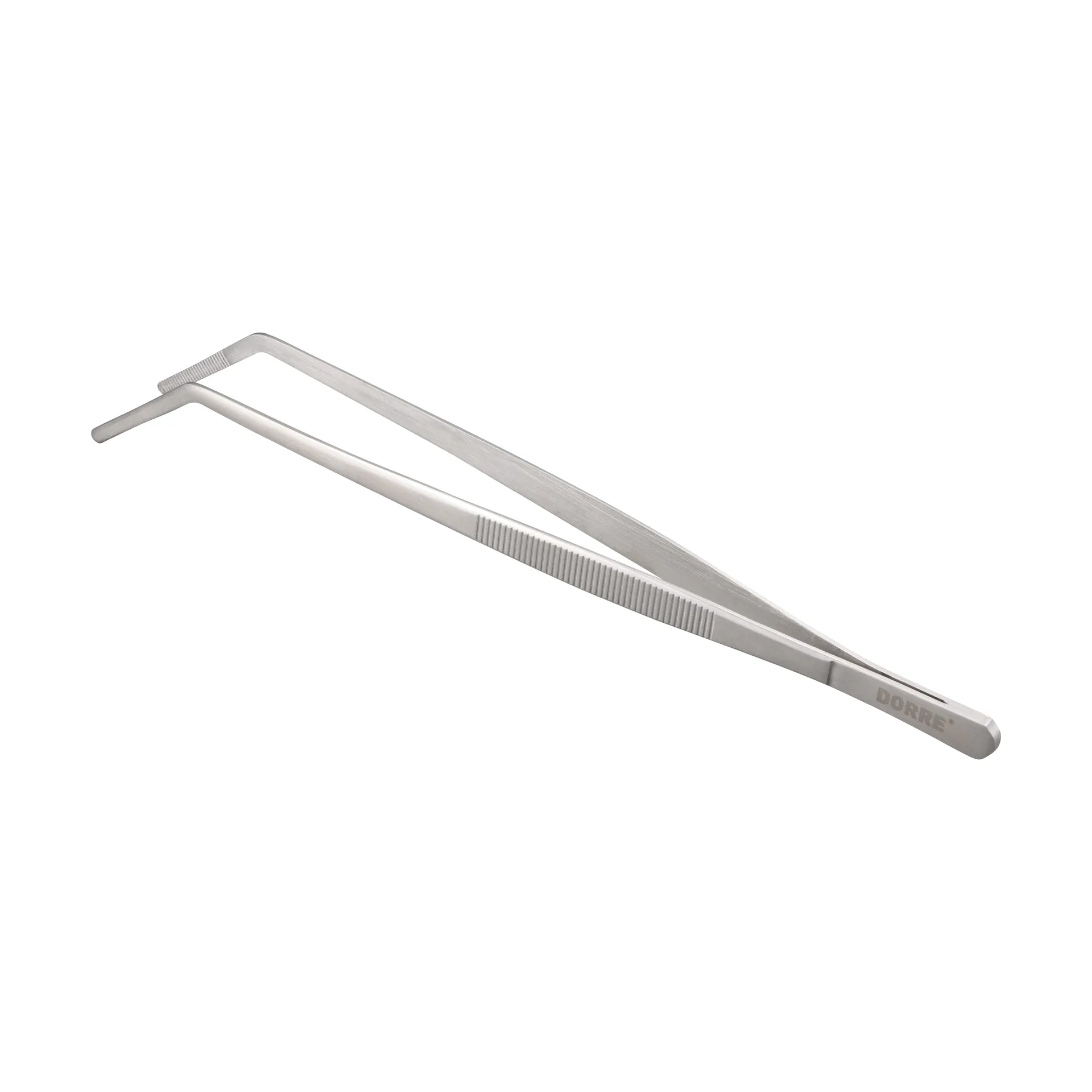Miah Lebensmittelpinzette gebogene Spitze 24x2,5 cm, Edelstahl Dorre