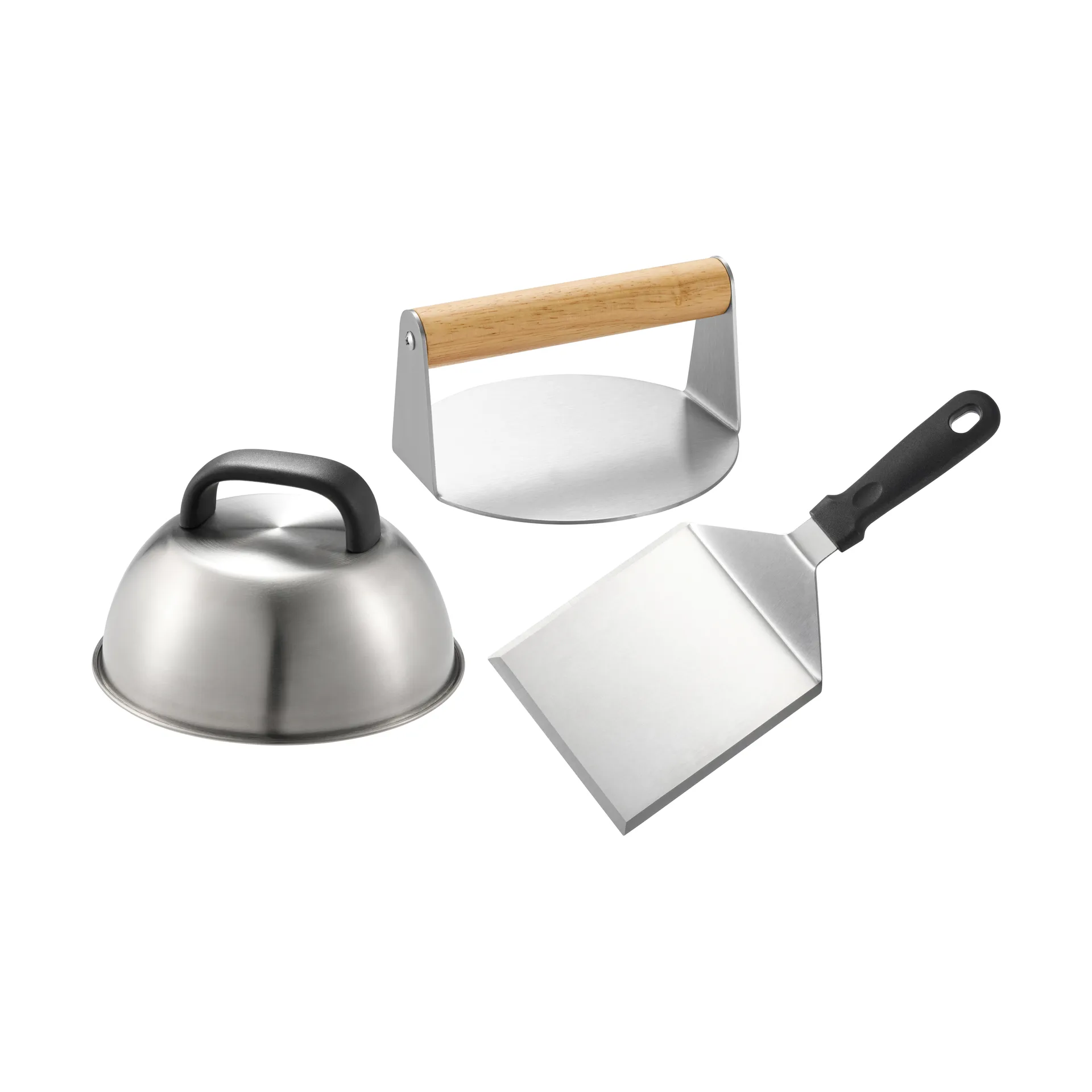 Sarika Smashburger-Set, Edelstahl, 3-teilig Dorre