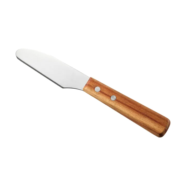 Sylvia Buttermesser - Edelstahl, Holzgriff, 22 cm - Dorre