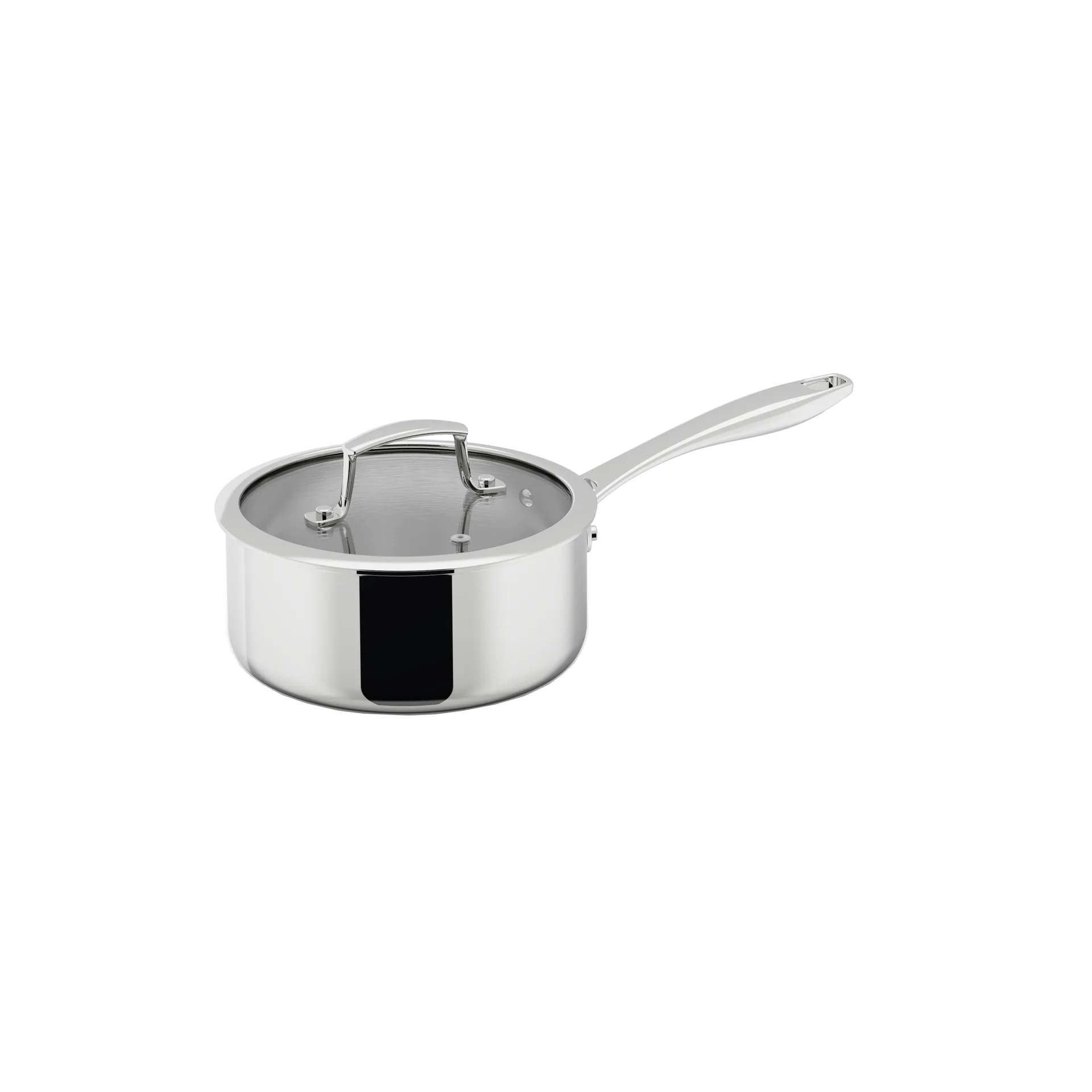 Trivence Kochtopf, Edelstahl, Glasdeckel, 2 l Dorre