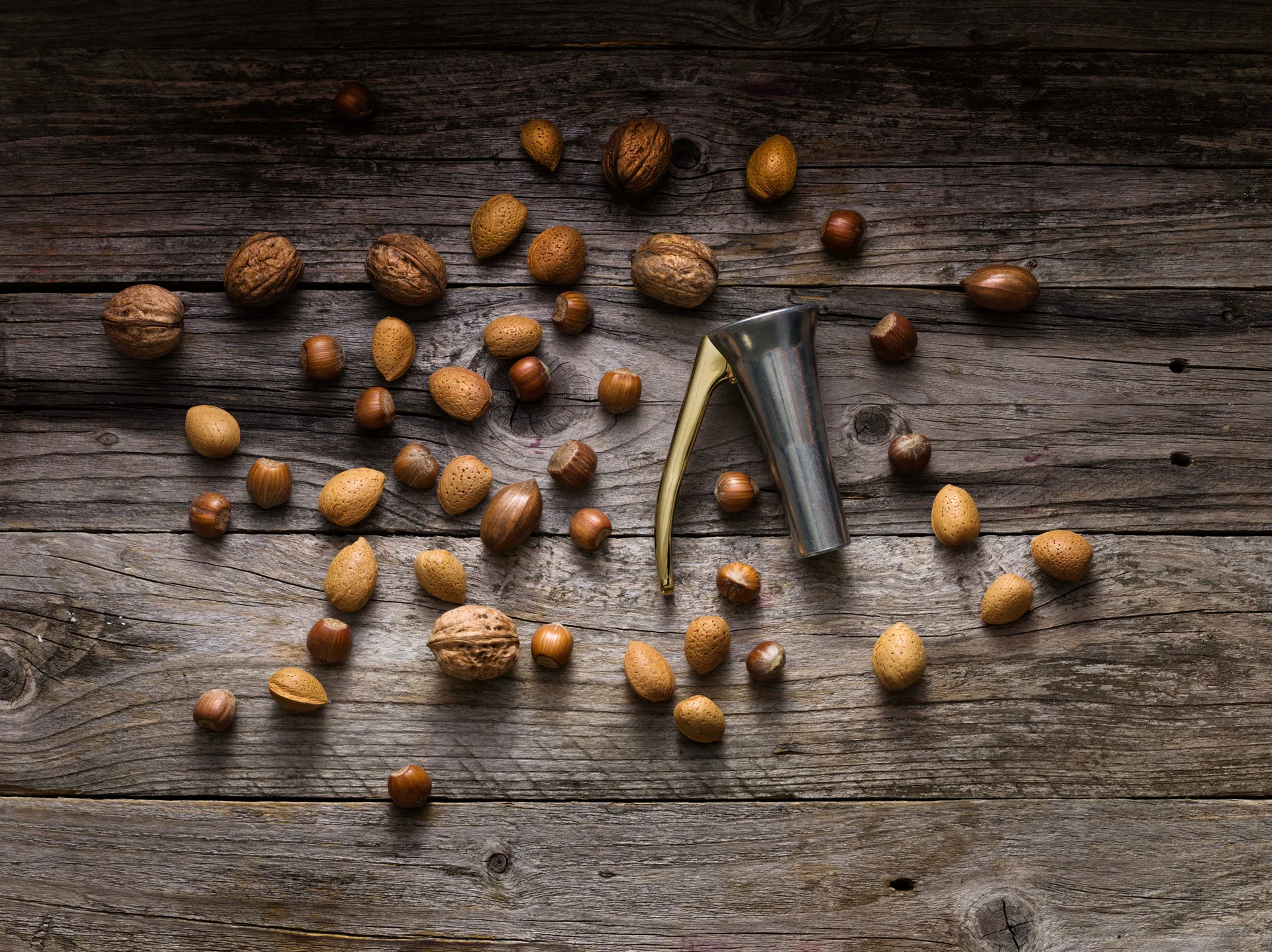 Drosselmeyer Nussknacker, Zink und Gold Drosselmeyer