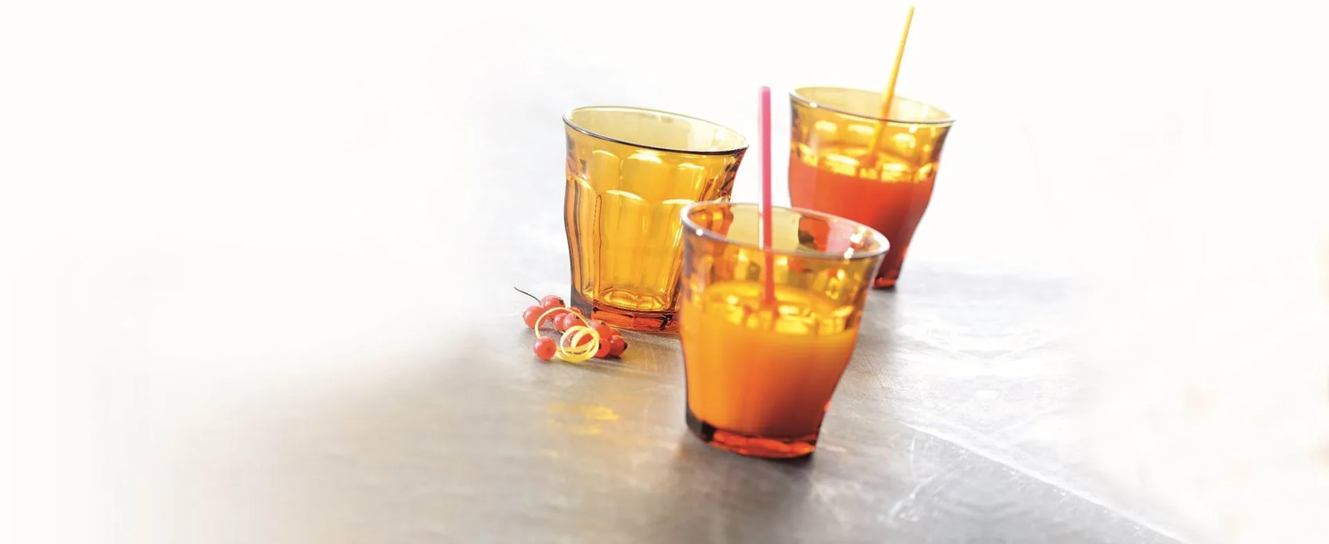 Picardie Trinkglas, Amber, 6er-Pack, 25 cl Duralex