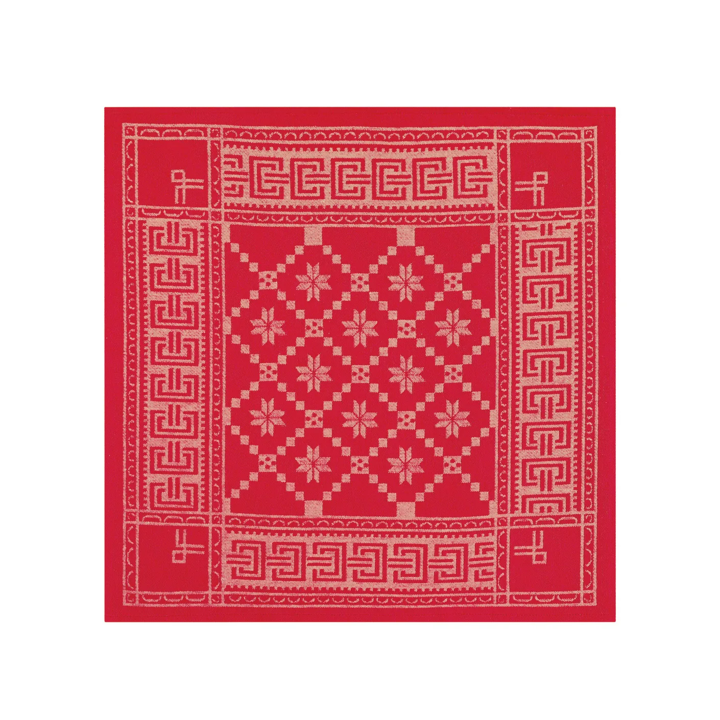 Åttebladrosa Serviette, 50 x 50cm Ekelund Linneväveri