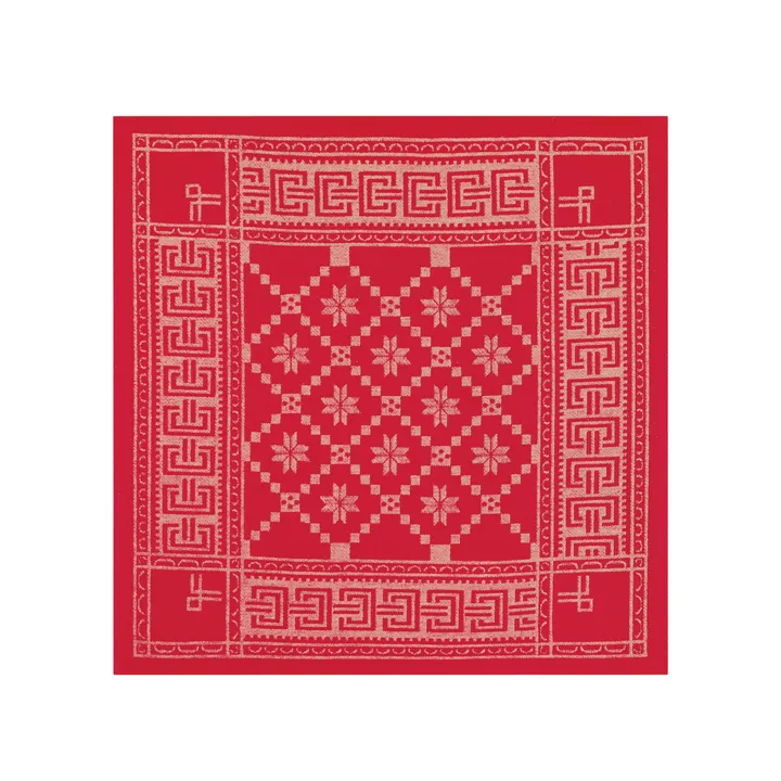 Åttebladrosa Serviette - 50 x 50cm - Ekelund Linneväveri