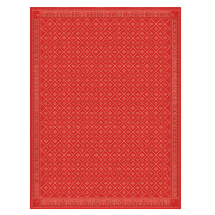 Åttebladrosa Tischdecke - 150 x 310cm - Ekelund Linneväveri