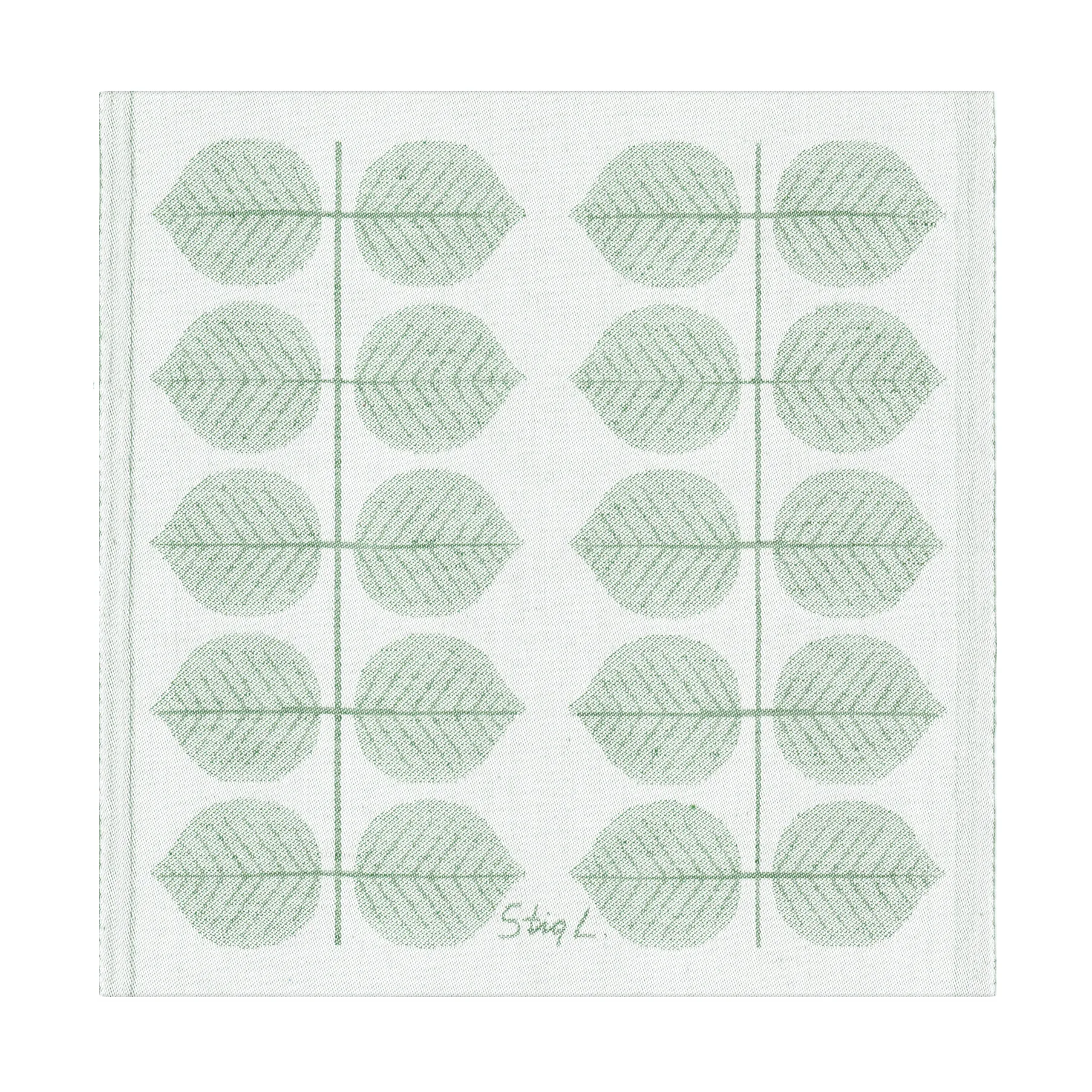 Berså Serviette 35x35 cm, Grün Ekelund Linneväveri