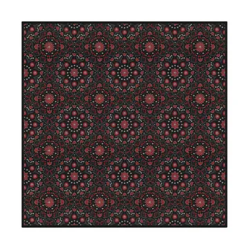 Bettys jul Tischdecke 145x145 cm - Rot-Schwarz - Ekelund Linneväveri