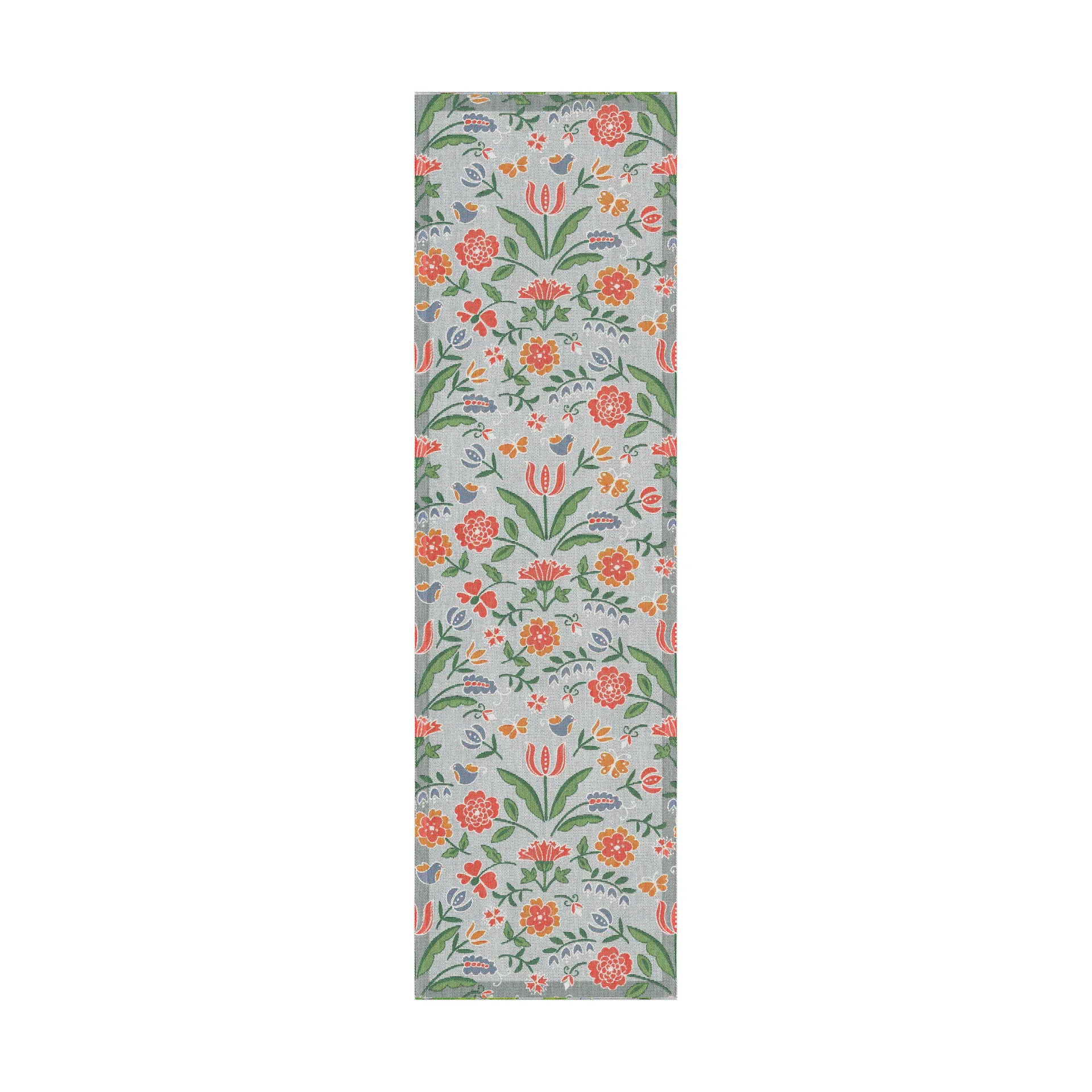 Blomglänta Tischläufer 35x120 cm, Multi Ekelund Linneväveri