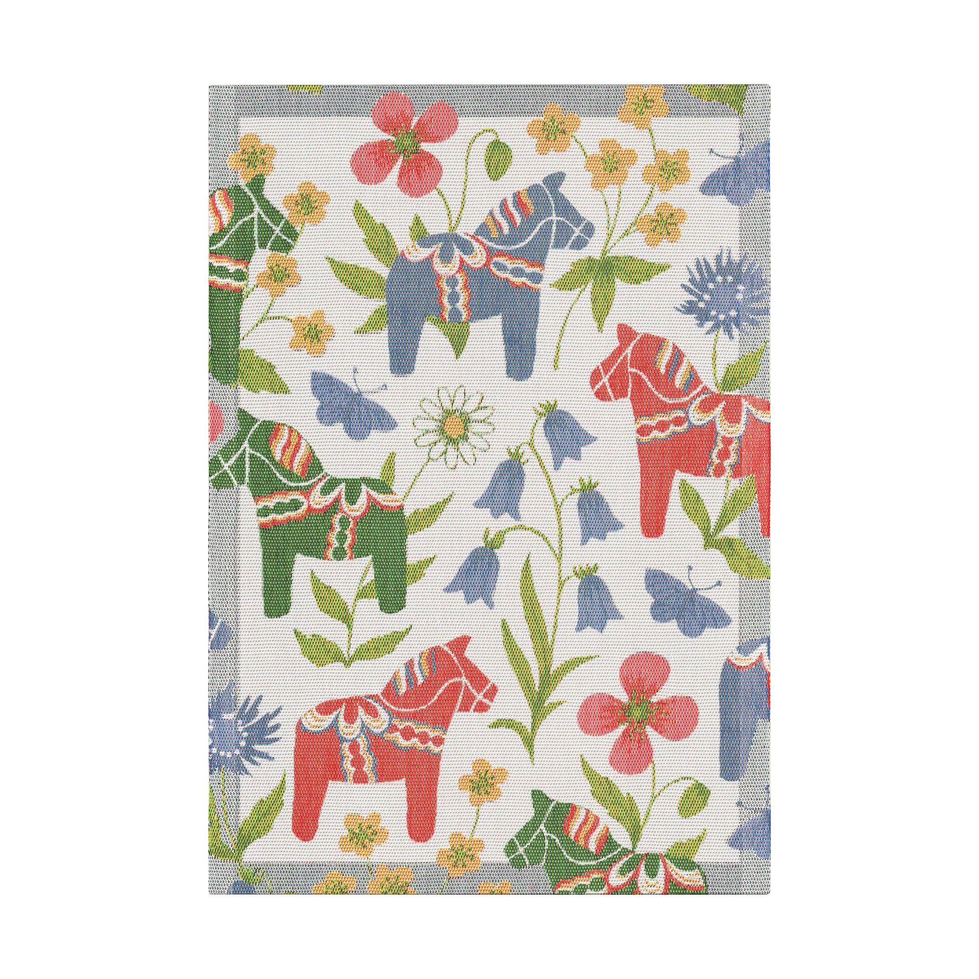 Blomsterhäst Geschirrtuch 35x50 cm, Multi Ekelund Linneväveri