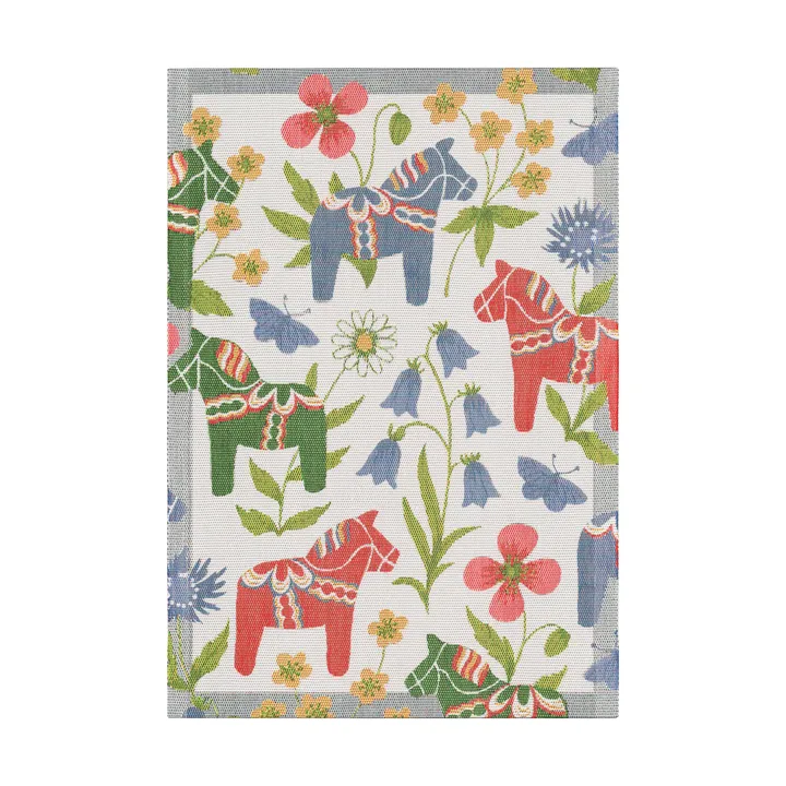 Blomsterhäst Geschirrtuch 35x50 cm - Multi - Ekelund Linneväveri