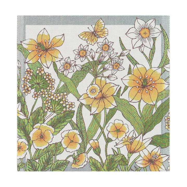 Daffodil Stoffserviette 35x35 cm - Gelb - Ekelund Linneväveri