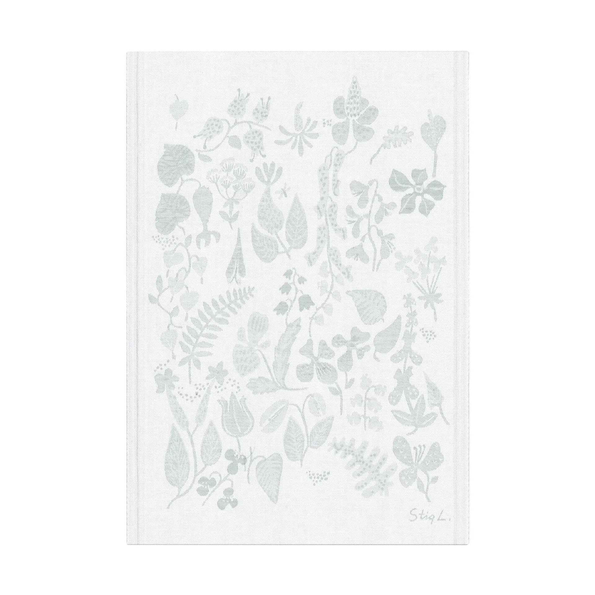 Herbarium Geschirrtuch 35x50 cm, Grau Ekelund Linneväveri
