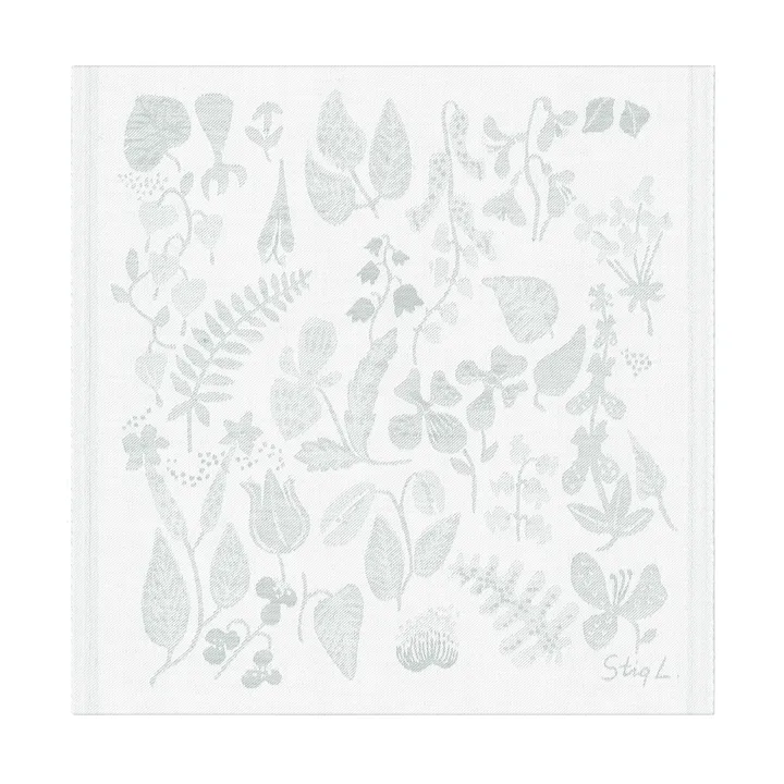 Herbarium Serviette 35x35 cm - Grau - Ekelund Linneväveri