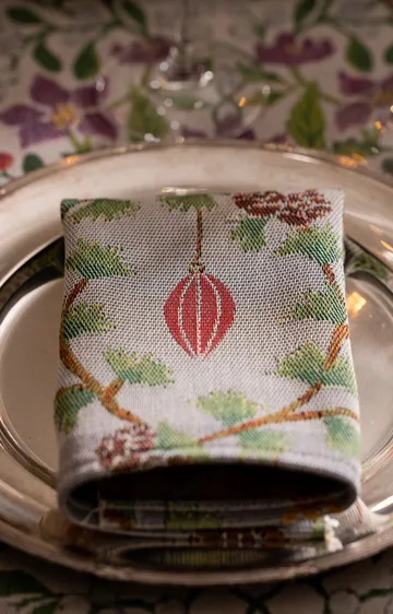 Julefröjd Tischset 35x48 cm - Multi - Ekelund Linneväveri
