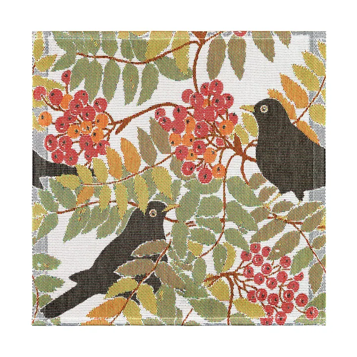 Koltrast Stoffserviette 35x35 cm - Multi - Ekelund Linneväveri