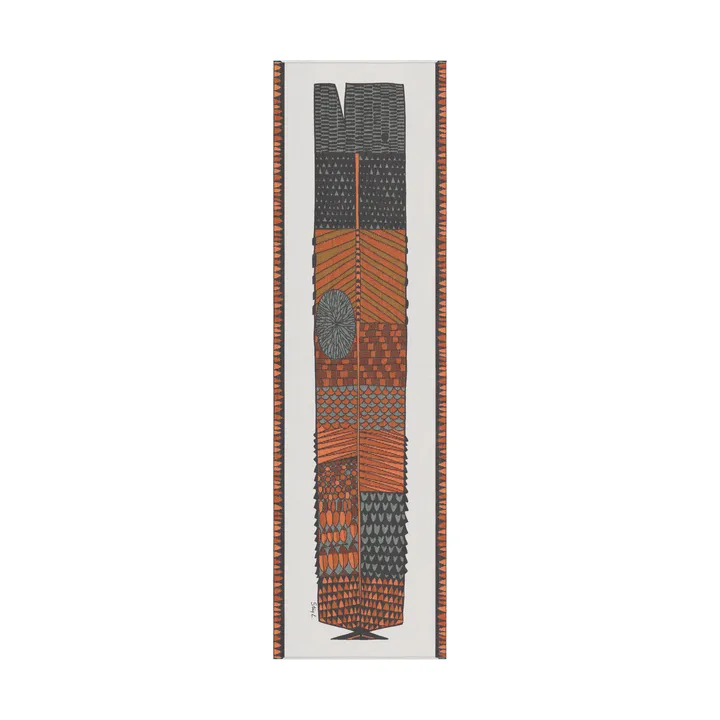 Netzmuster Tischläufer 35x120 cm - Braun - Ekelund Linneväveri