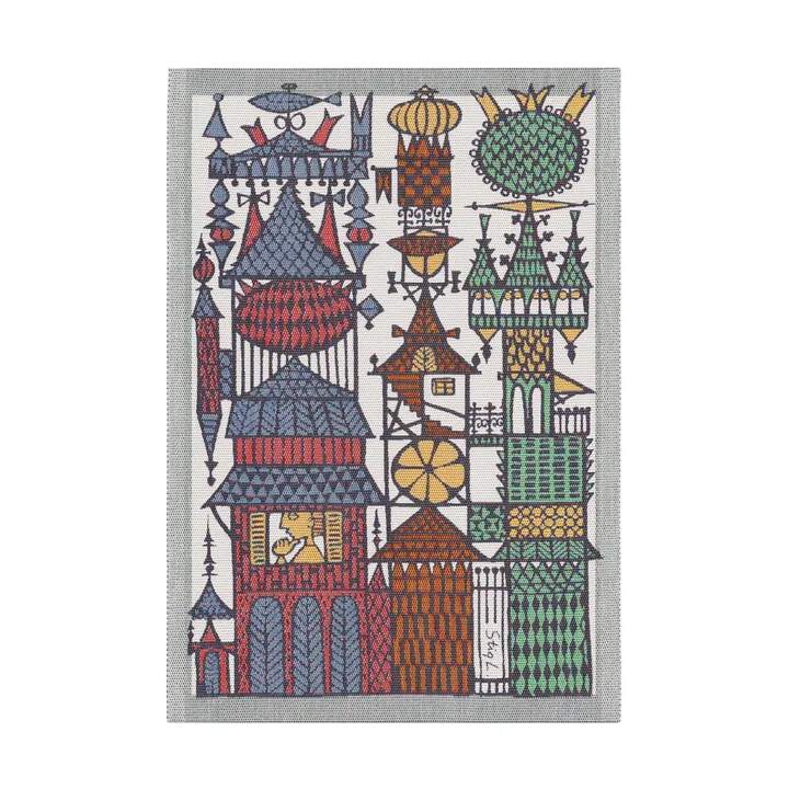 Stadssaga Geschirrtuch 35x50 cm - Multi - Ekelund Linneväveri