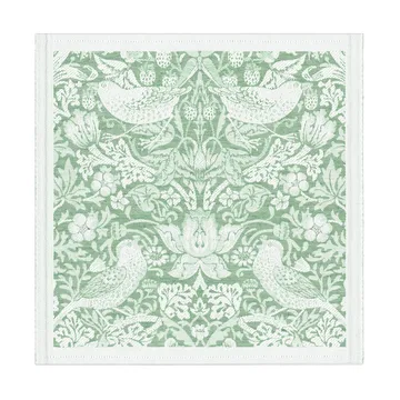 Strawberry Thief Serviette 35x35 cm - Grün - Ekelund Linneväveri