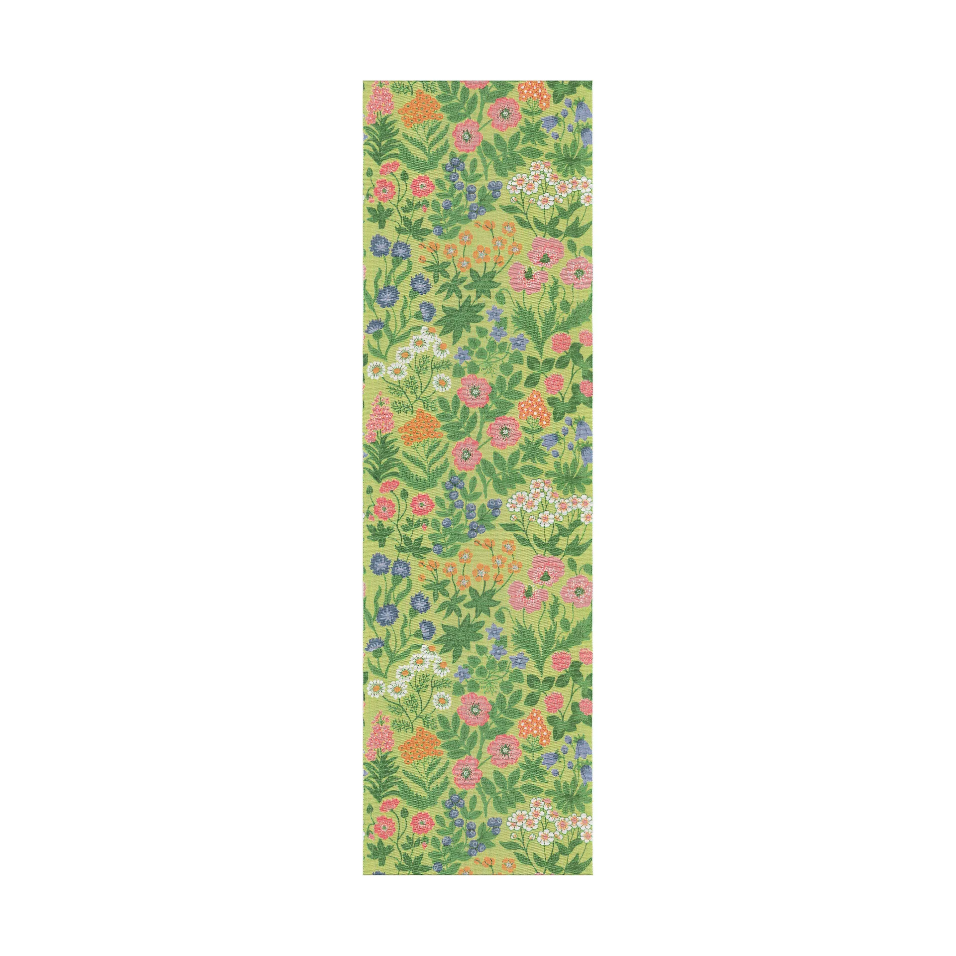 Vildblommor Tischläufer 35x120 cm, Grün Ekelund Linneväveri