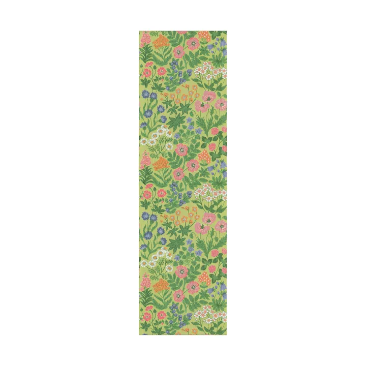 Vildblommor Tischläufer 35x120 cm - Grün - Ekelund Linneväveri
