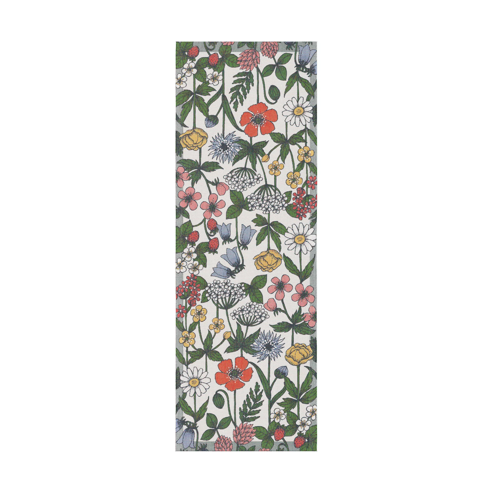 Vildblomster Tischläufer 35x100 cm, Multi Ekelund Linneväveri